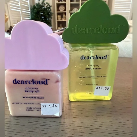 Dear Cloud Shimmer Body Oil and Clarifying Body Serum Set - NWT - Picture 1 of 4